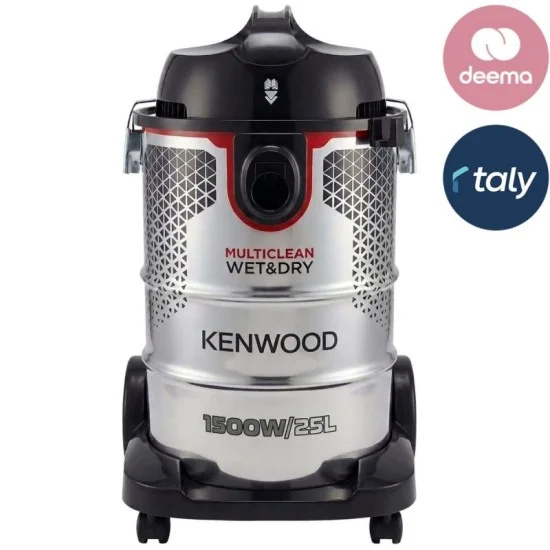 Kenwood 25L 1500W Wet & Dry Vacuum Cleaner - Silver/Black